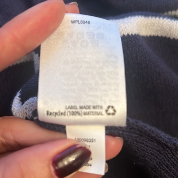 NWT Charter club stripe vest color blue with white stripe size Xl New - Picture 7 of 8